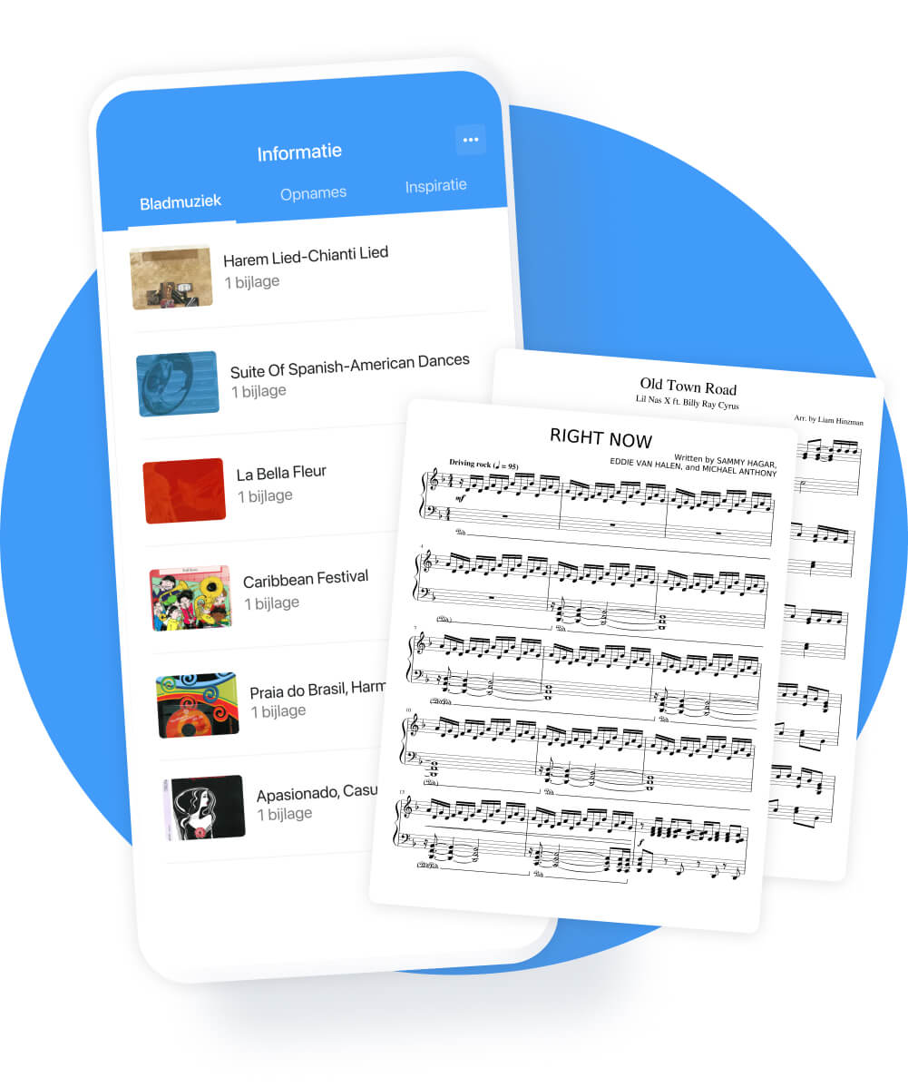 voorbeeld muziekvereniging documenten app socie