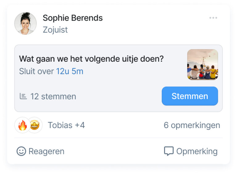 ocie polls plaatsen in groepen