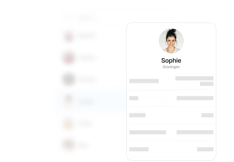 ledenlijst socie feature community app 2